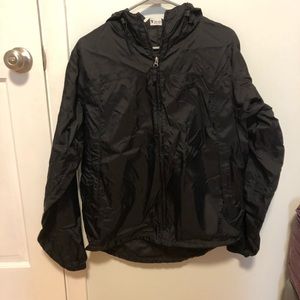 Black rain coat